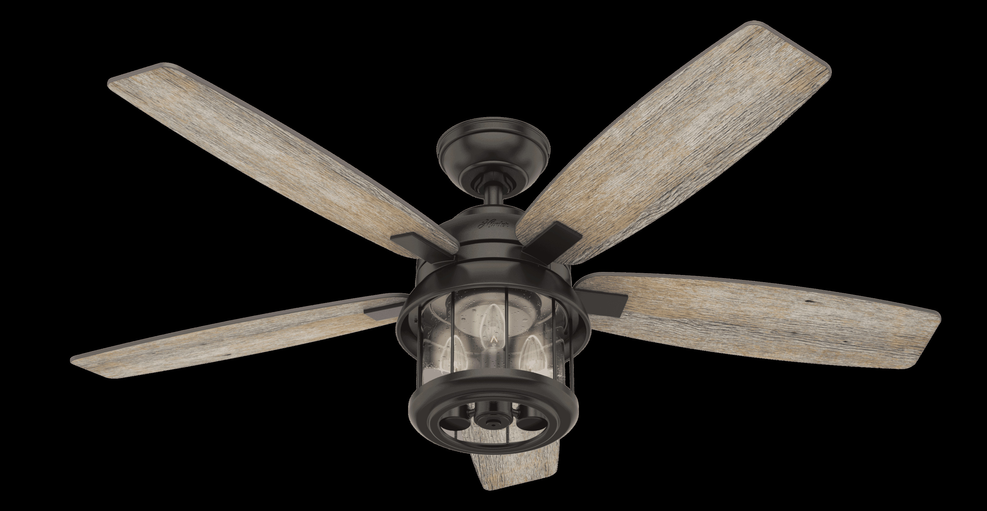 Modern Bedroom Ceiling Fan Luxury Hunter Fans Coral Bay 3 Light 52&quot; Indoor Outdoor Ceiling Fan In Noble Bronze
