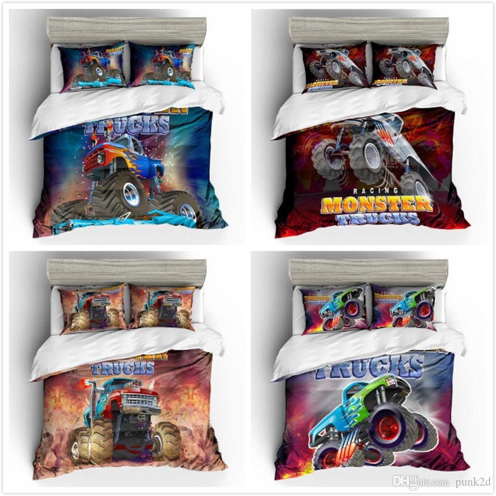 Monster High Bedroom Set Best Of 2019 Monster Cars Cartoon Kids Boys Girls Duvet Cover Set Fashion Cute Children Home Decor Bedding Set 1 forter Cover 2 Pillowcases with Zippe From
