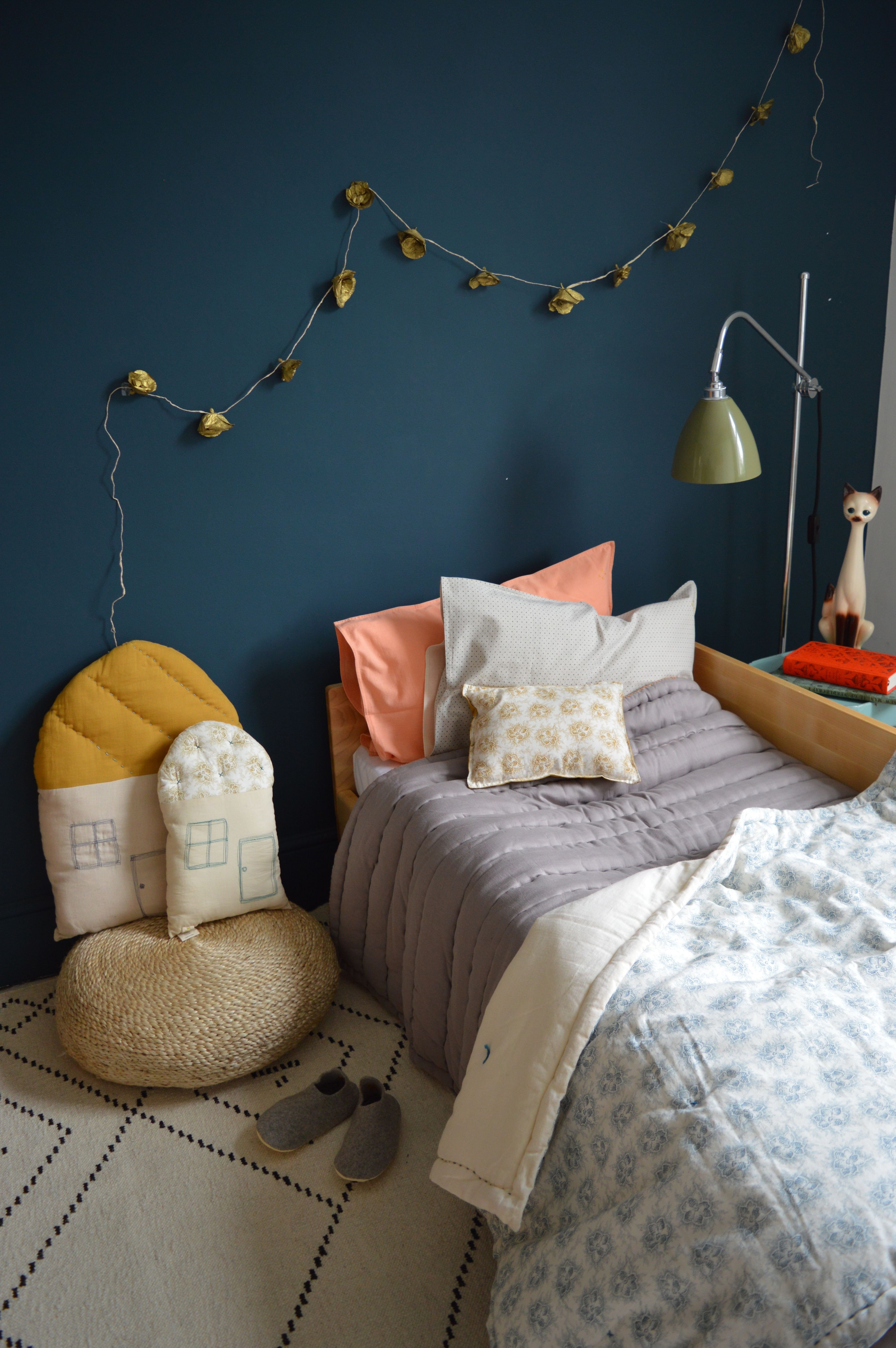 Navy Blue Bedroom Ideas Lovely All by Camomile London Dark Teal Walls In Kids Bedroom