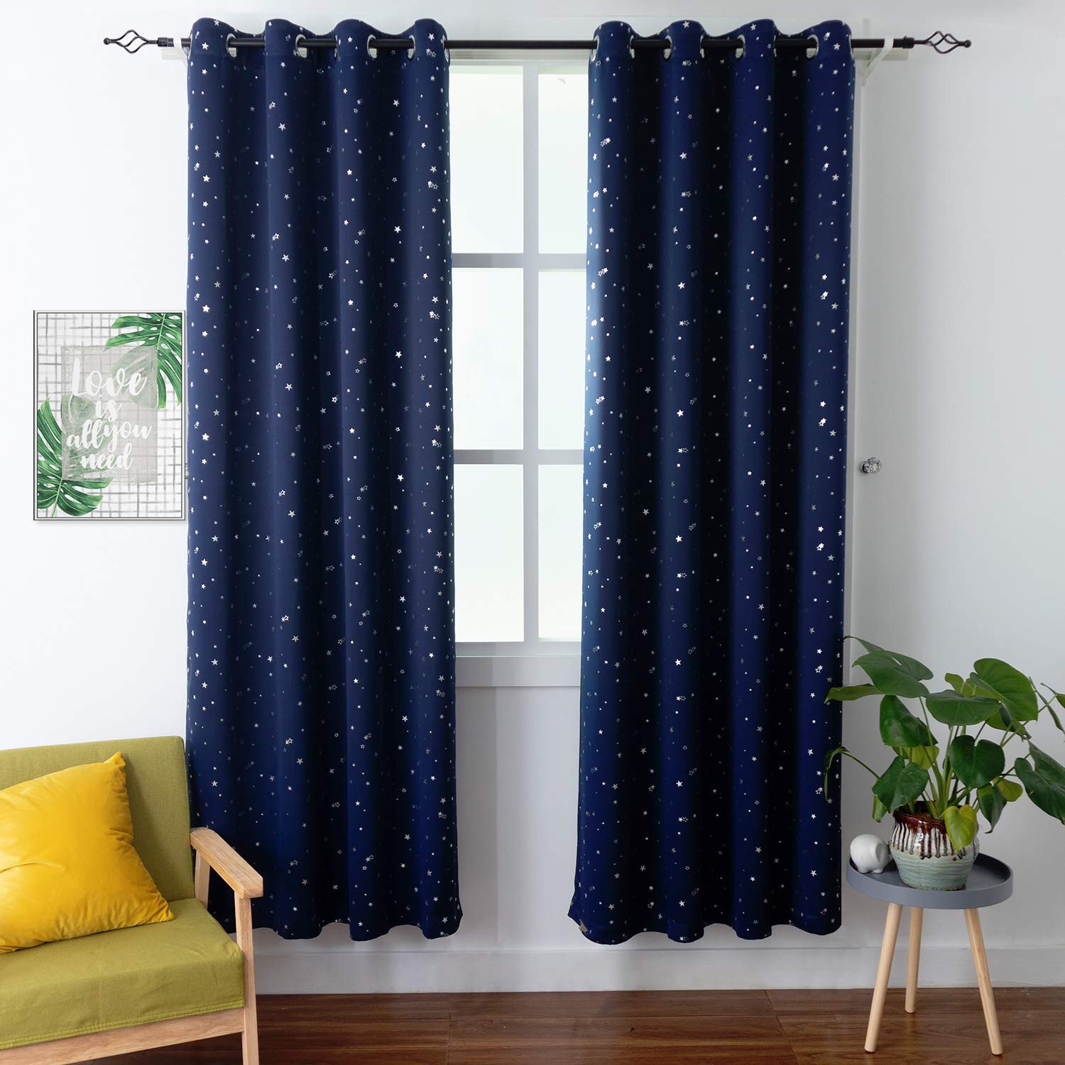 Navy Blue Curtains for Bedroom New Bgment Kids Blackout Curtains for Bedroom Grommet thermal