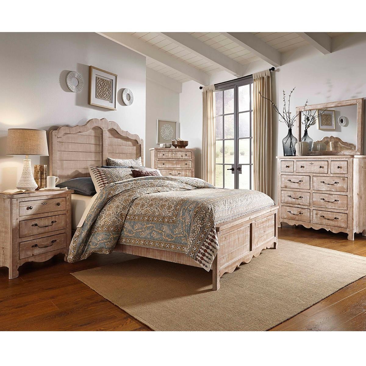 Nebraska Furniture Bedroom Set Best Of Tiddal Home Chatsworth King Panel Bed In Chalk Distressed