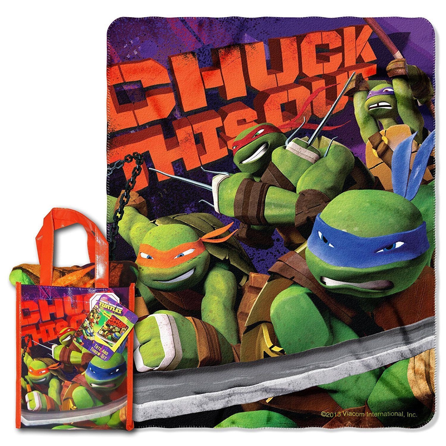 Ninja Turtle Bedroom Set Beautiful Nickelodeon Tmnt &quot;ninja Chuck&quot; 40 Inch by 50 Inch Micro