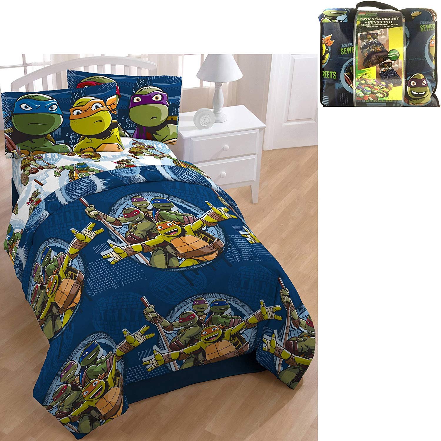 Ninja Turtle Bedroom Set Luxury D I D 5 Piece Kids Green Blue Teenage Mutant Ninja Turtles forter Twin Set Tmnt Bedding Rapheal Leonardo Donatello Michelangelo Warriors Blue