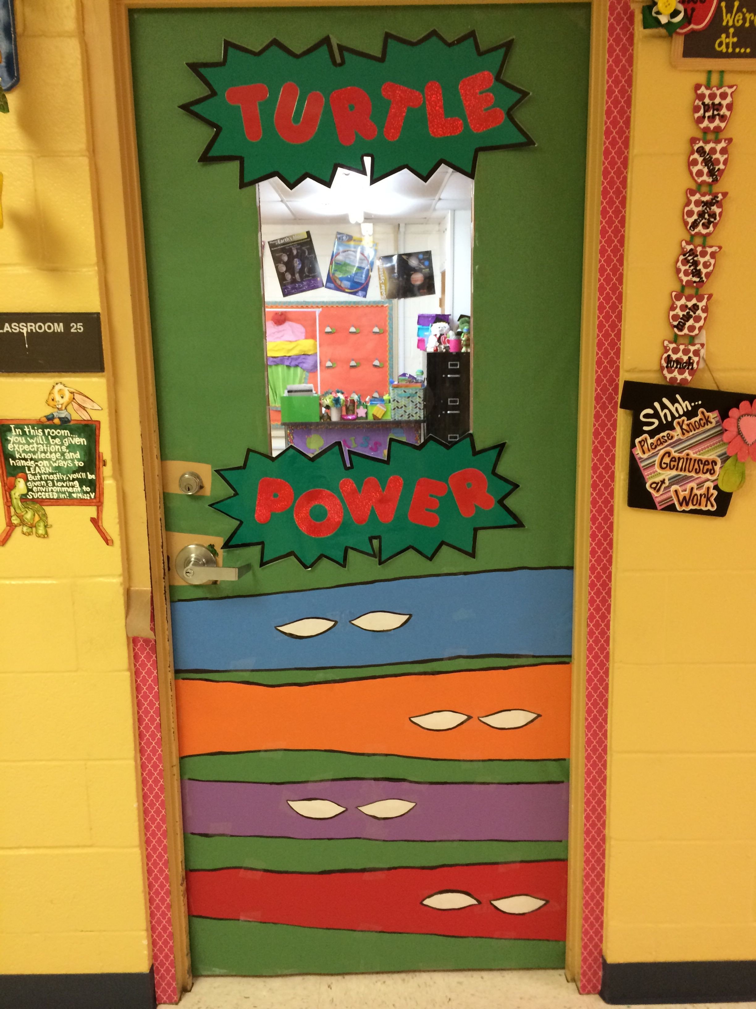 Ninja Turtles Bedroom Ideas Best Of Ninja Turtle Turtle Power Door for My Classroom