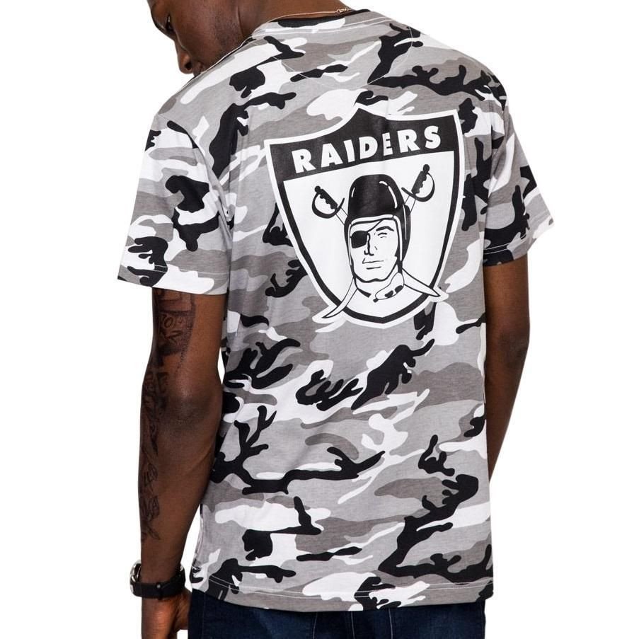 Oakland Raiders Bedroom Set Lovely Mitchell &amp; Ness Camo Tee Oakland Raiders Grey