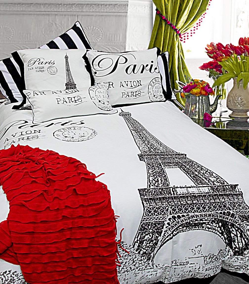 Paris themed Bedroom Set Lovely Eiffel tower Motif Adds A sophisticated Note with An Extra