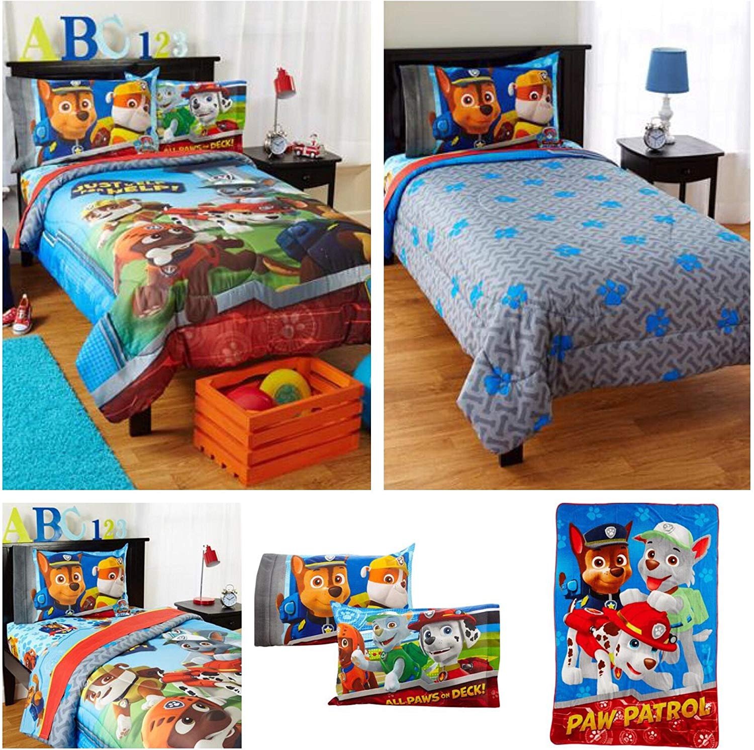 Paw Patrol Bedroom Decor Awesome Amazon Nickelodeon Paw Patrol Kids Bed In A Bag Bedding