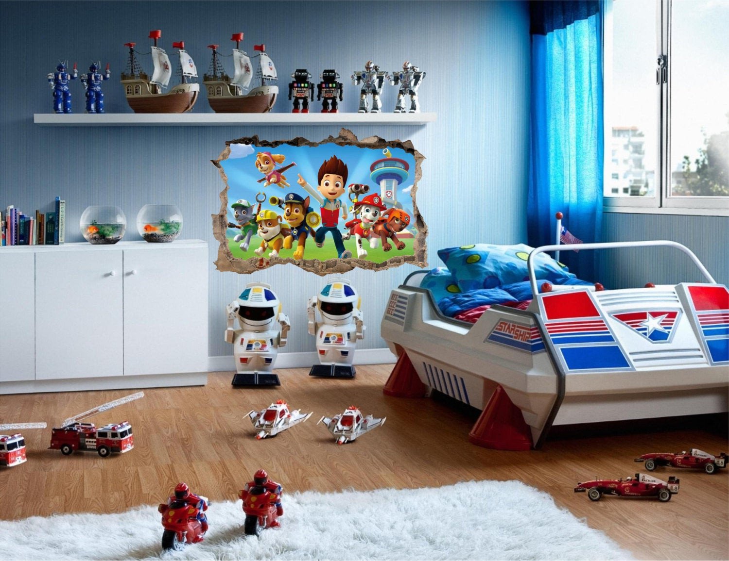 Paw Patrol Bedroom Decor Fresh Paw Patrol Smashed Super Mario Ninja 3d Wall Decal Removable Vinyl