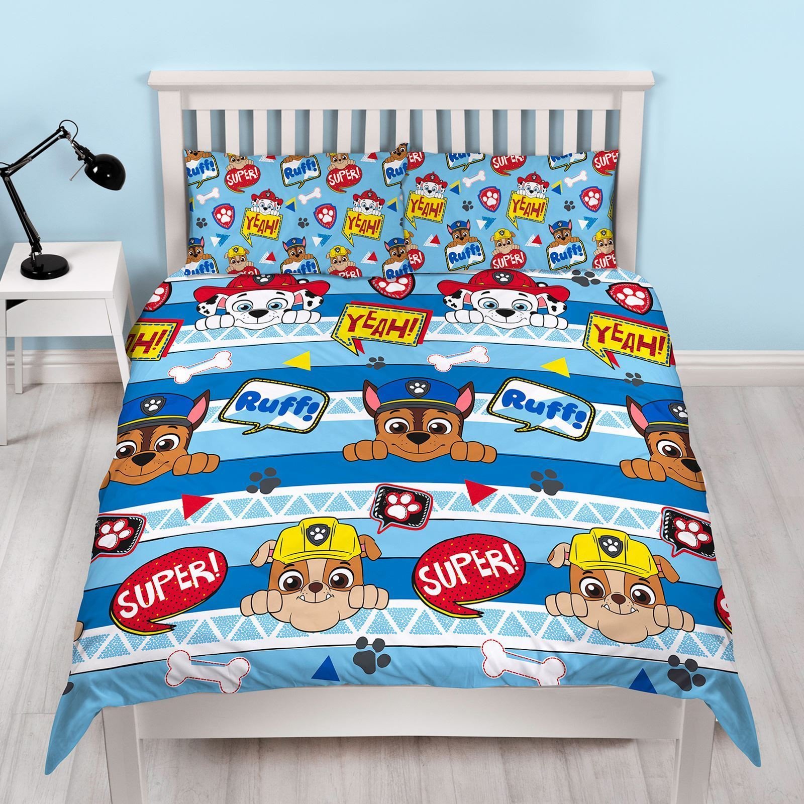 Paw Patrol Bedroom Furniture Fresh Details About New Paw Patrol Double Duvet Quilt Cover Bedding Set Boys Kids Blue Bed Bedroom