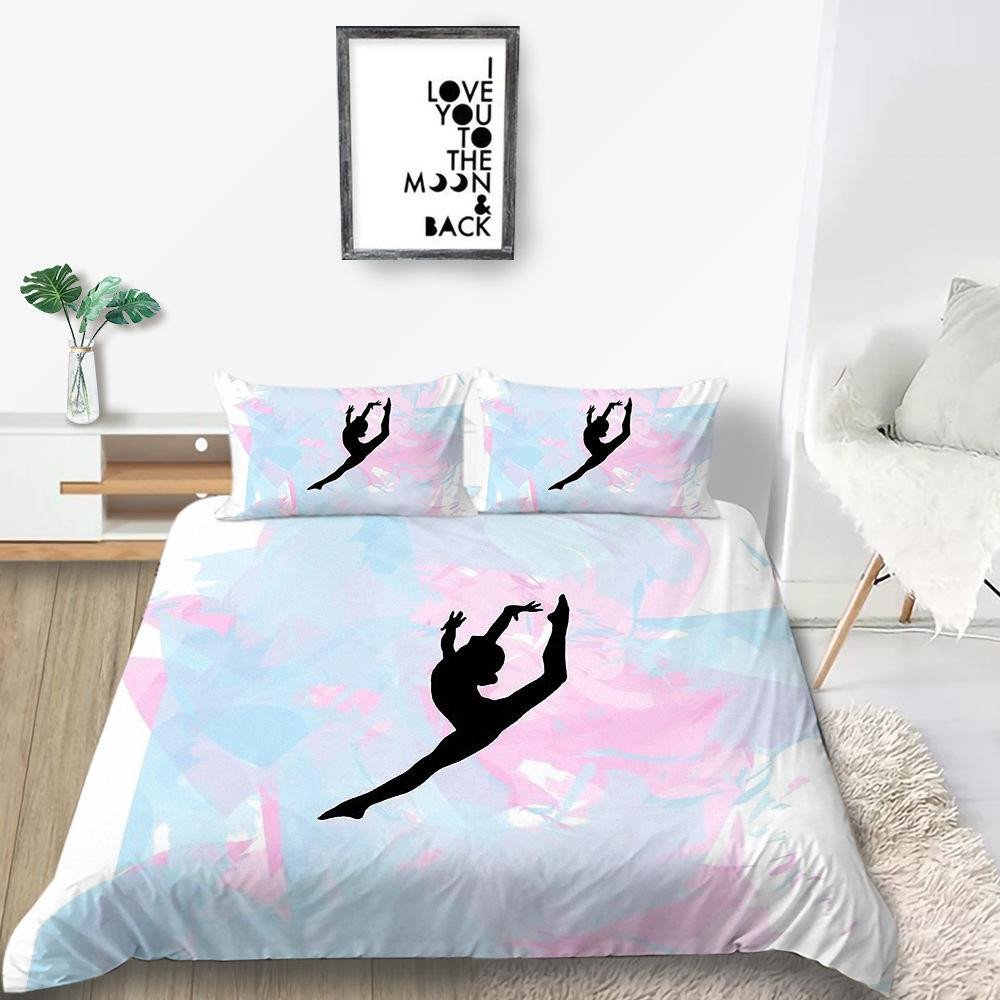 Pink and Black Bedroom Fresh Creative Bedding Set Hot Sale Polyline Pattern Duvet Cover Red Black King Queen soft Twin Full Single Double Bed Cover with Pillowcase White King