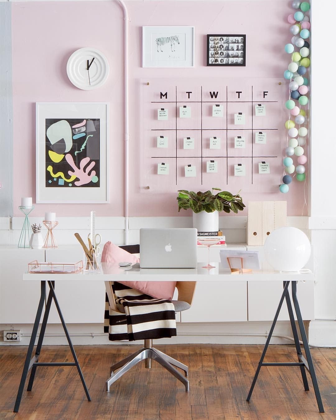 Pink and Black Bedroom Lovely Modern Pink White and Black Home Office Workspace Decor