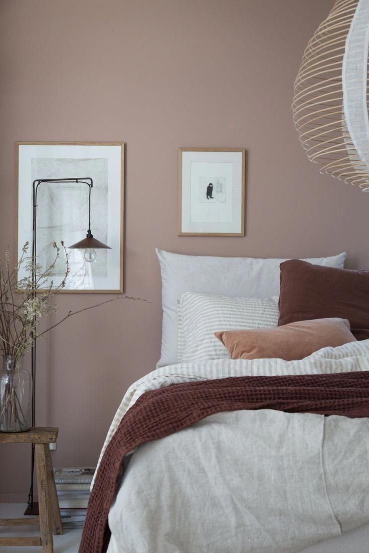 Pink and Brown Bedroom Unique Pink and Brown Colour Scheme In Scandinavian Bedroom