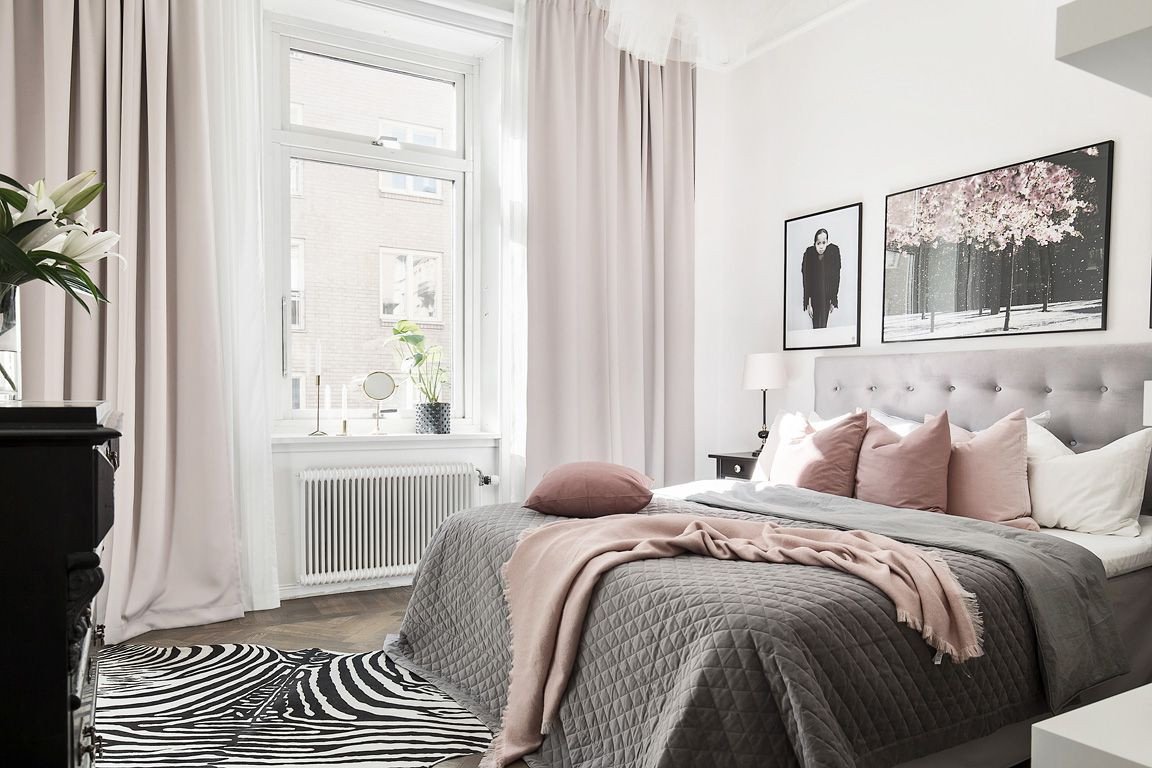 Pink and Gray Bedroom Lovely Our Bedroom Grey and Dusty Pink