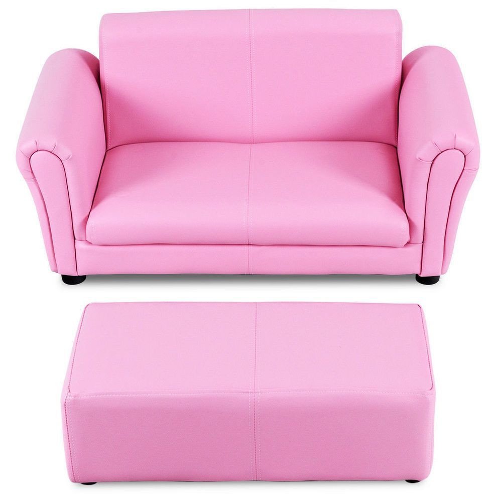 Pink Chair for Bedroom Awesome Armrest sofa Lounging Couch W Ottoman Kid S Bedroom