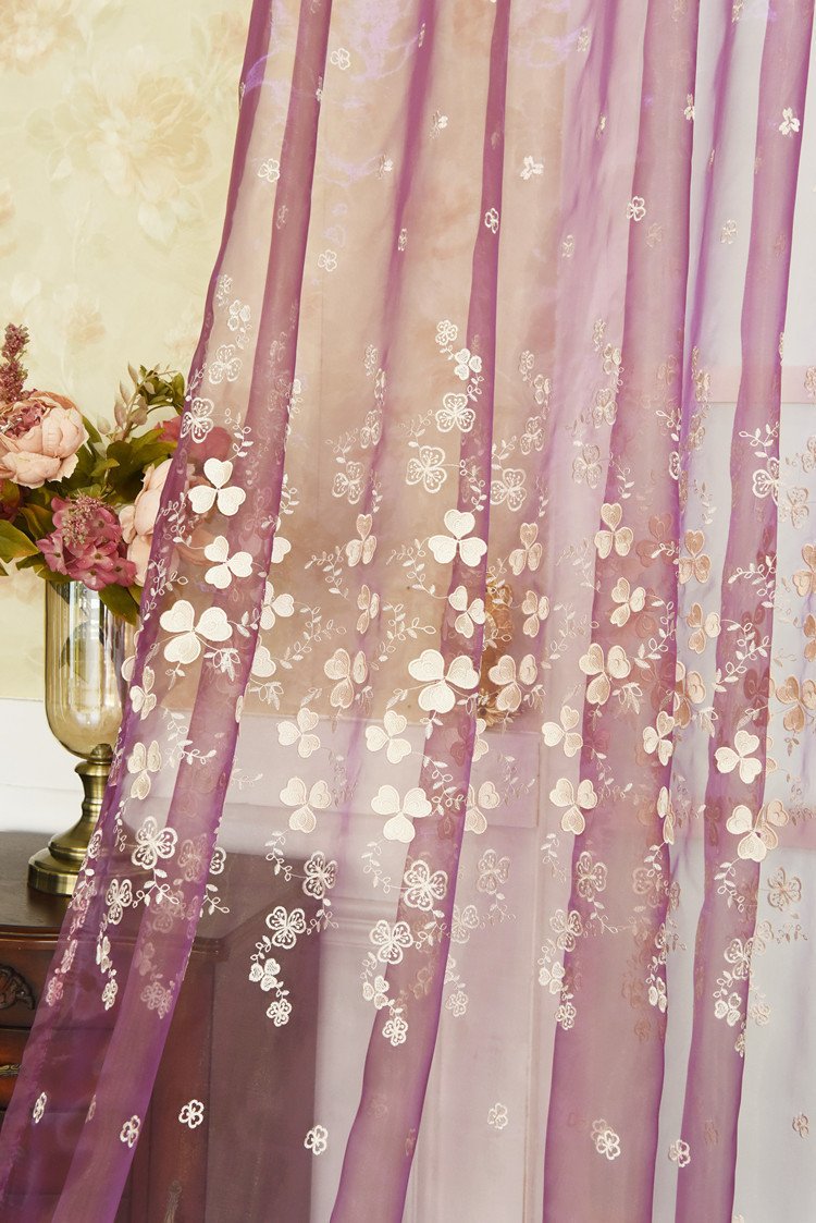 Plum Curtains for Bedroom Awesome 2019 2018 Sheer Curtains for Living Room Embroidered Plum Embossed Pink Bedroom Girl Wedding Princess Tulle Lucky Leaves Curtain From Hobarte $35 33