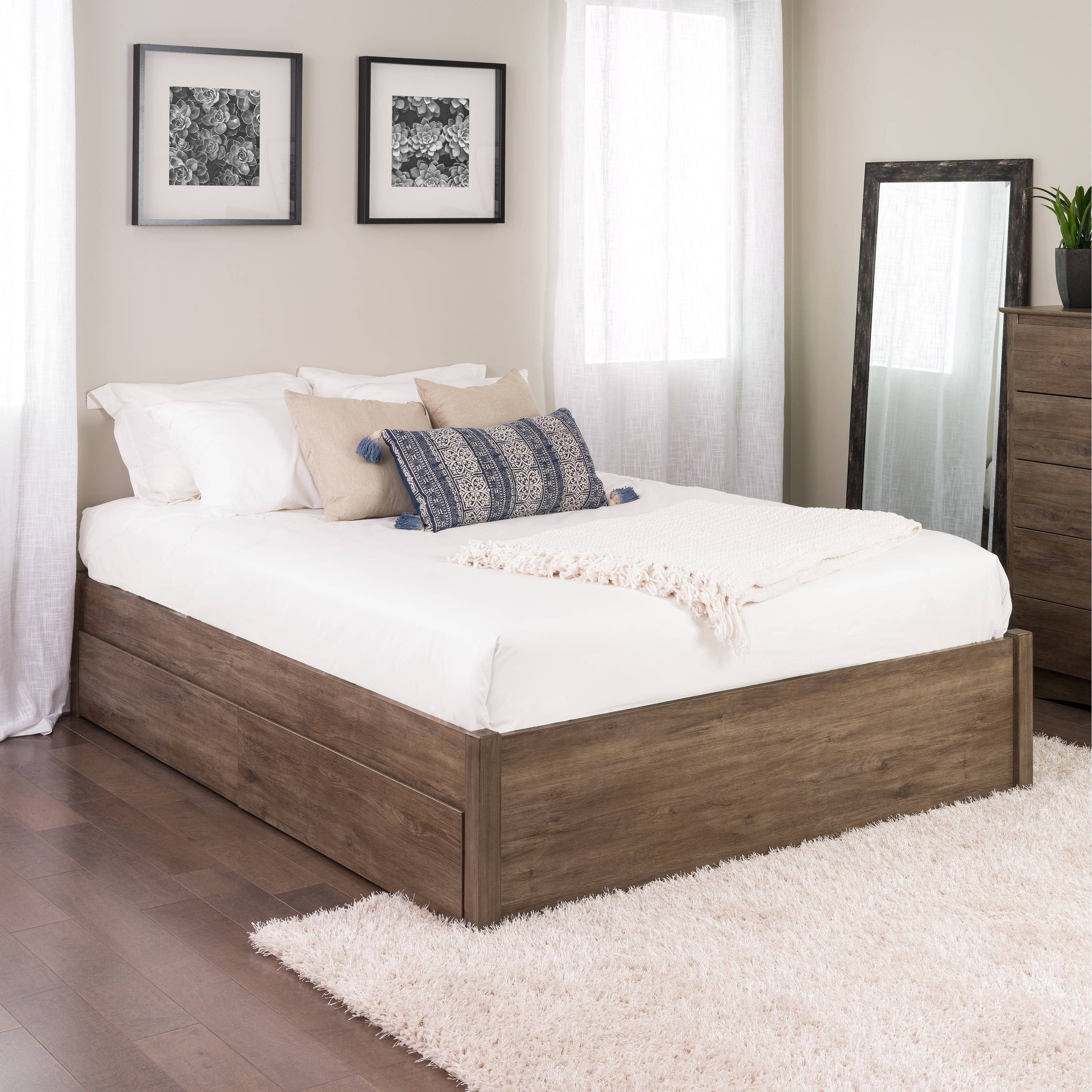 Queen Bedroom Set with Storage Drawers Luxury Prepac Queen Select 4 Post Platform Bed with Optional Drawers