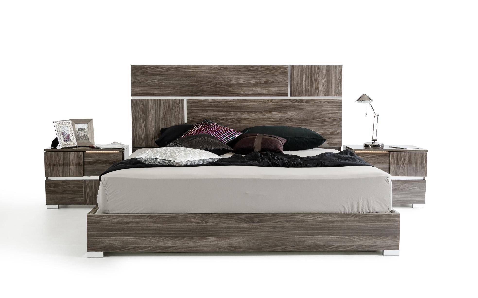 Queen Platform Bedroom Set Awesome Vig Modrest Picasso Elm Grey Lacquer Finish Queen Platform