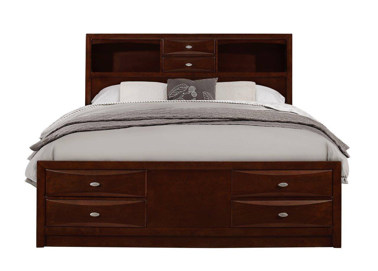 Queen Size Bedroom Suit Best Of Global Furniture Linda Merlot Traditional Storage Queen Size