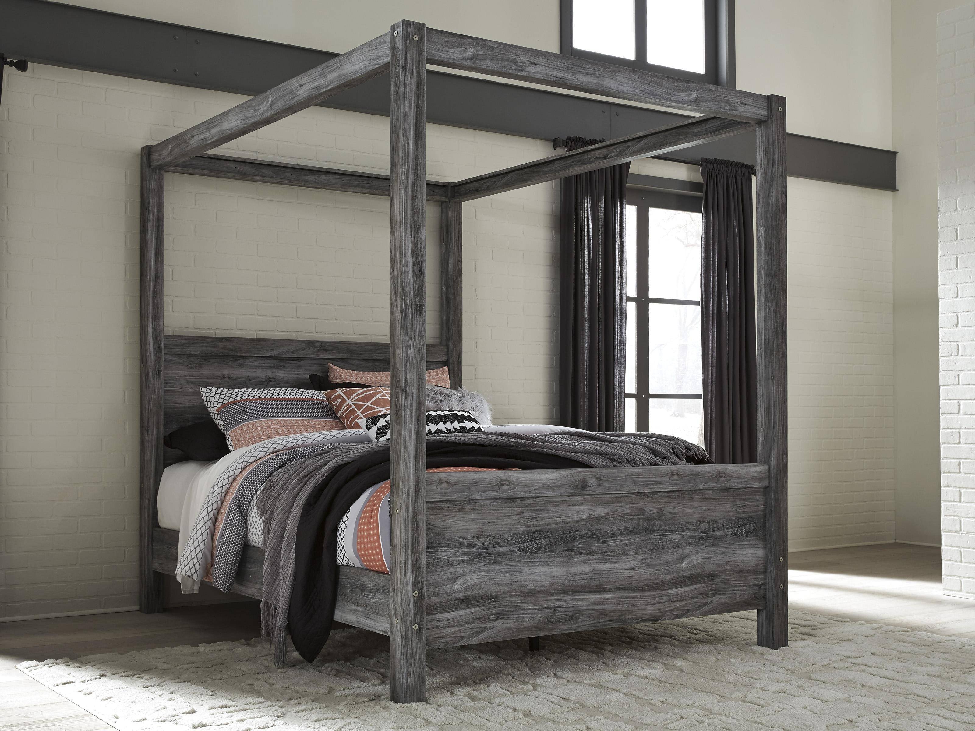 Queen Size Canopy Bedroom Set Elegant ashley Baystorm B221 Queen Size Canopy Bedroom Set 5pcs In