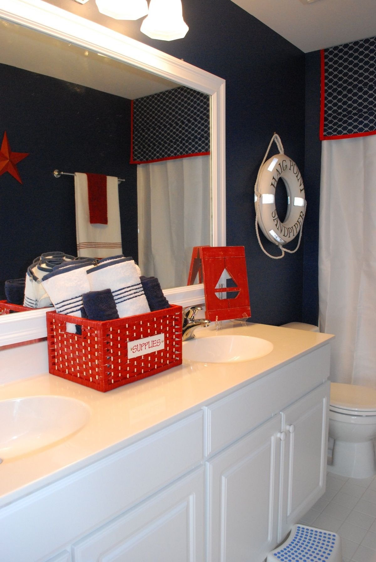 Red and Blue Bedroom Best Of Boys Bathroom with A Nautical theme