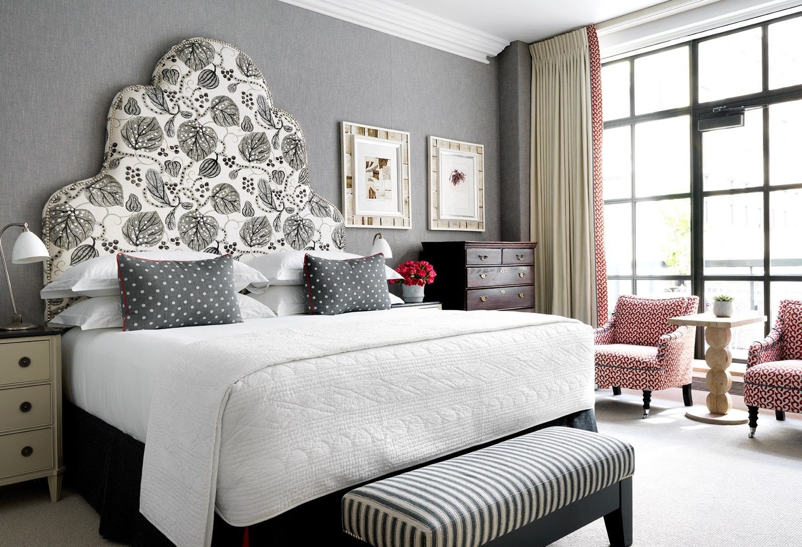 Red and Gray Bedroom Best Of A Bedroom In Grey tones with Red Details In Two Armchairs In