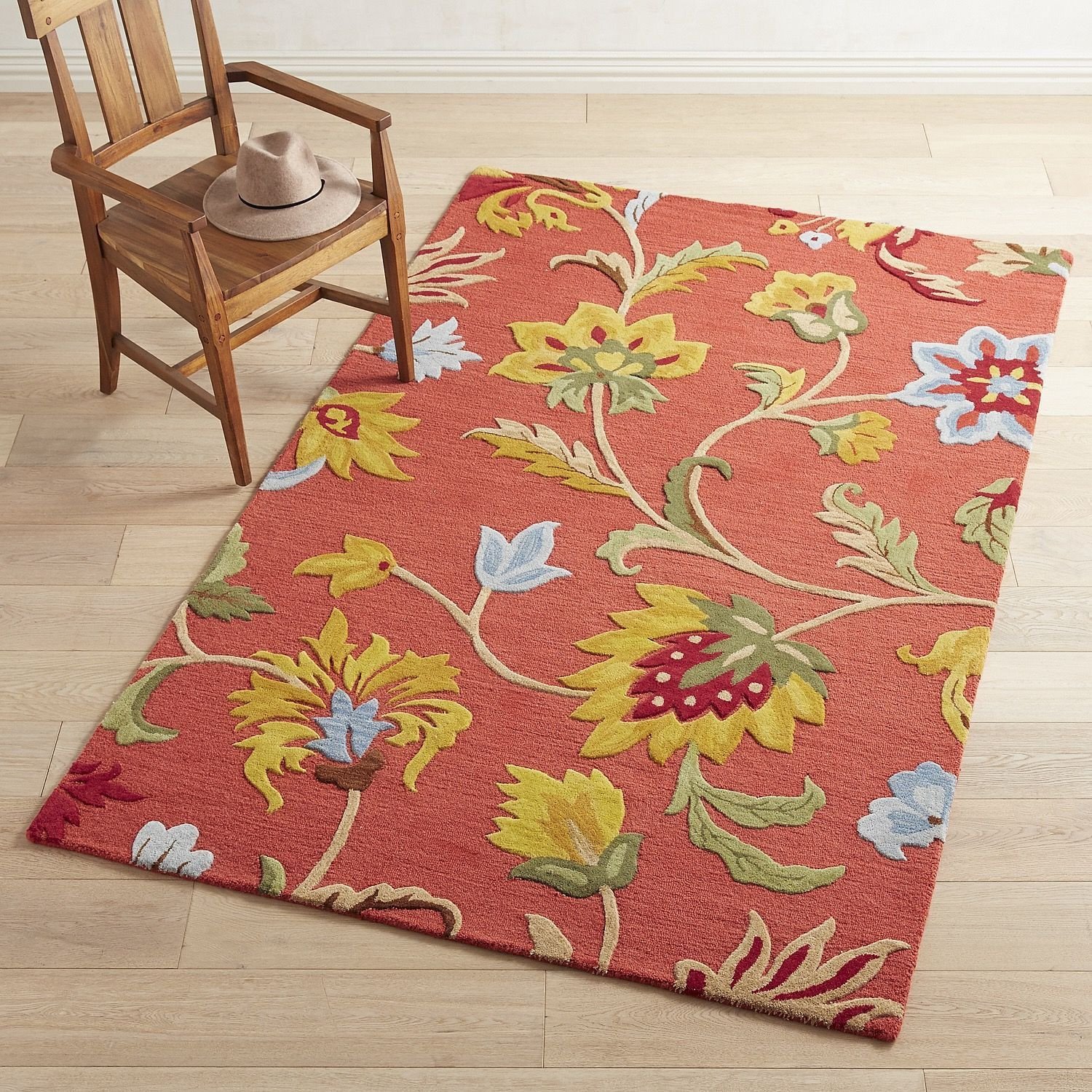 Red Rugs for Bedroom Elegant Cathe Jacobean Floral Red Rug