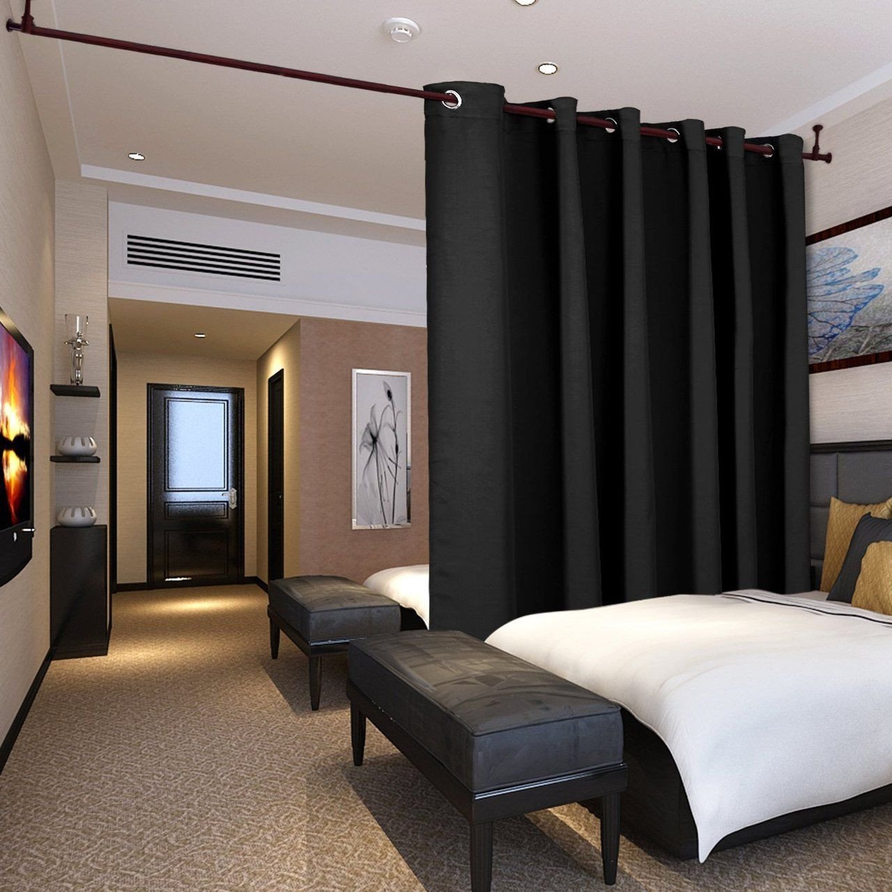 Room Divider Ideas for Bedroom Luxury Blackout Room Divider In 2019
