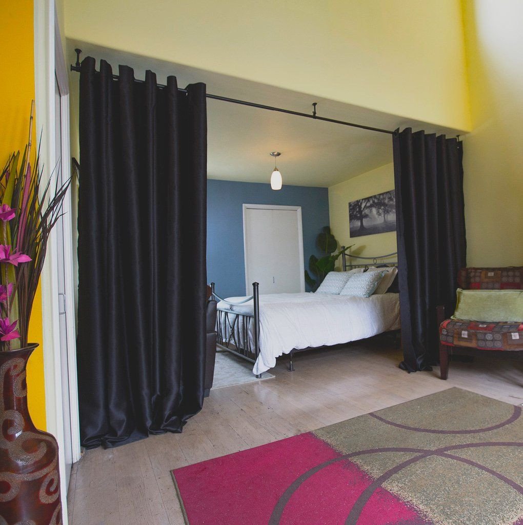 Room Divider Ideas for Bedroom Luxury Midnight Black Divider W Black Rod