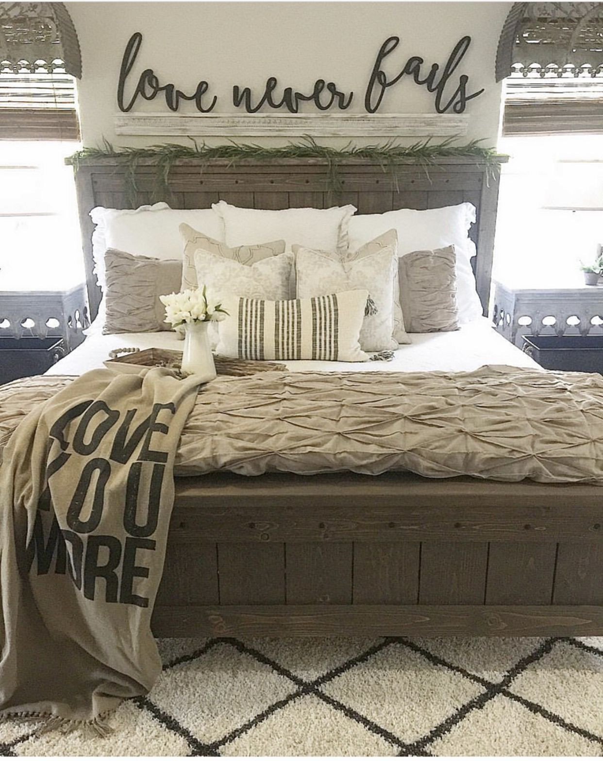 Rustic White Bedroom Set Inspirational Farmhouse Bed 1327