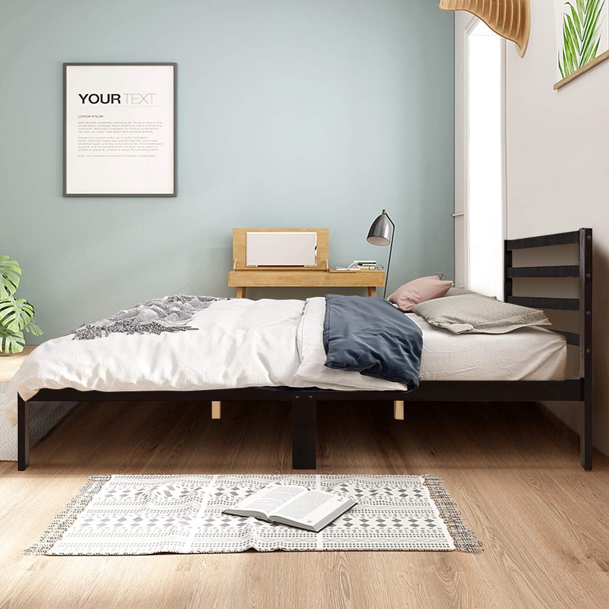 Sears Furniture Bedroom Set Best Of Giantex Modern Wood Platform Bed Frame W Headboard Mattress Foundation Queen 8 Bar Slat Better Support Box Spring Optional Multipurpose Bed Base