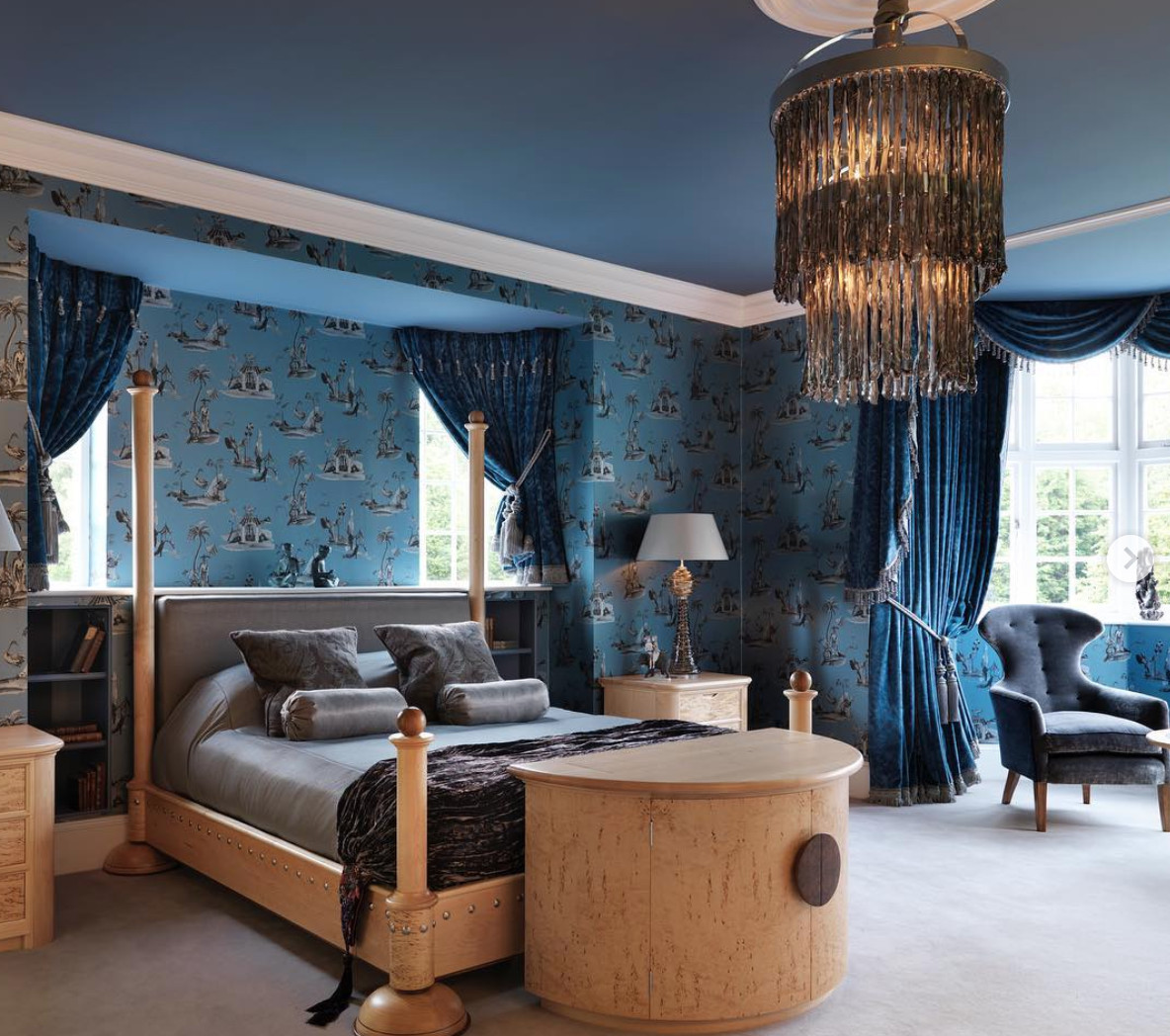 Shades Of Blue for Bedroom Fresh the Opulent Blue Bedroom