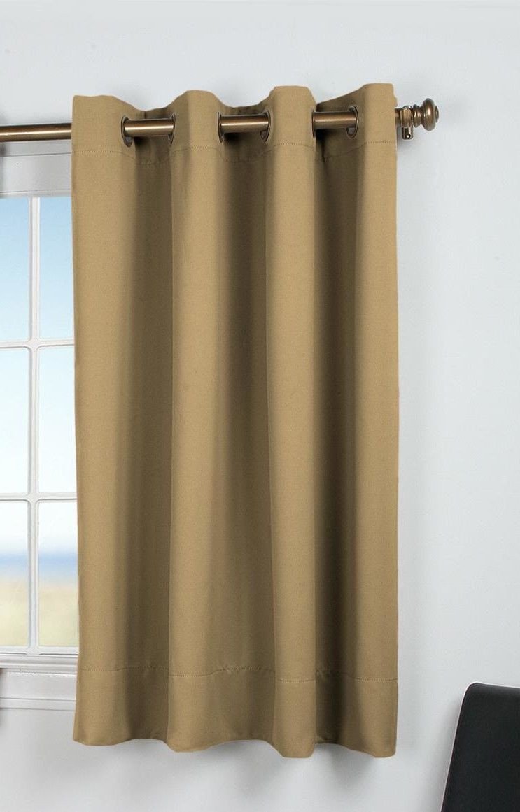 Short Curtains for Bedroom Elegant Ultimate Black Out Short Single Curtain Panel