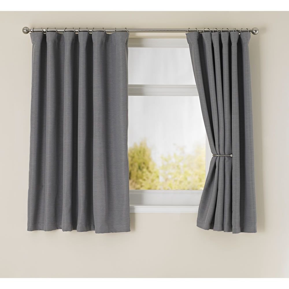 Short Curtains for Bedroom Inspirational Wilko Blackout Curtains Grey 167x137cm Wilkinsons £30 In