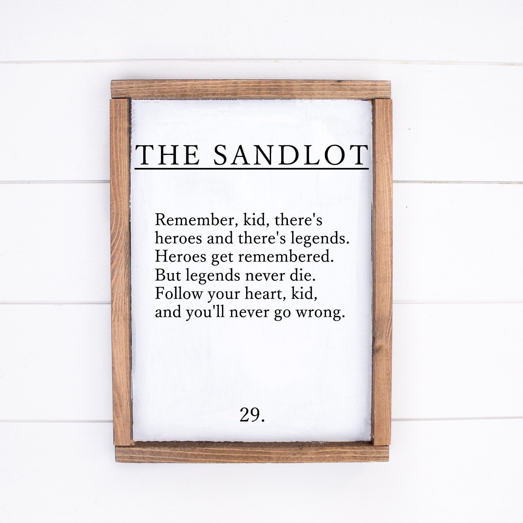 Signs for Bedroom Walls Fresh the Sandlot Quote Wooden Sign