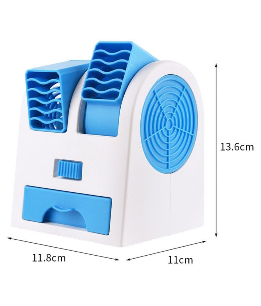 Silent Fan for Bedroom Lovely Mini Dual Port Leafless Cooling Silent Fragrance Portable Usb Desktop Small Fan