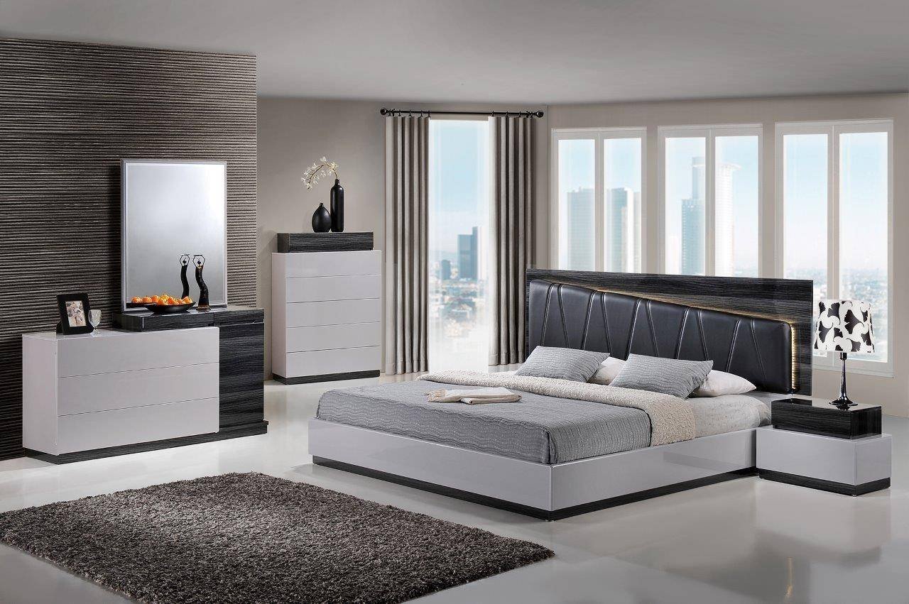 Silver Grey Bedroom Furniture New Global Furniture Lexi S Gr Silver &amp; Zebra Grey High Gloss