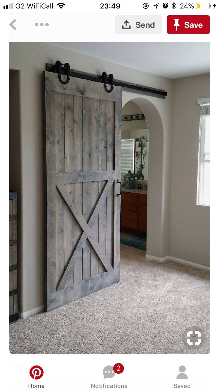 Sliding Barn Door for Bedroom New Rolling Bar All the Way Down From Kitchen to Bedroom Hallway