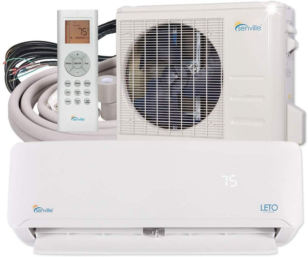 Small Bedroom Air Conditioner Beautiful Senville Senl 18cd Mini Split Air Conditioner Heat Pump Btu 19 Seer