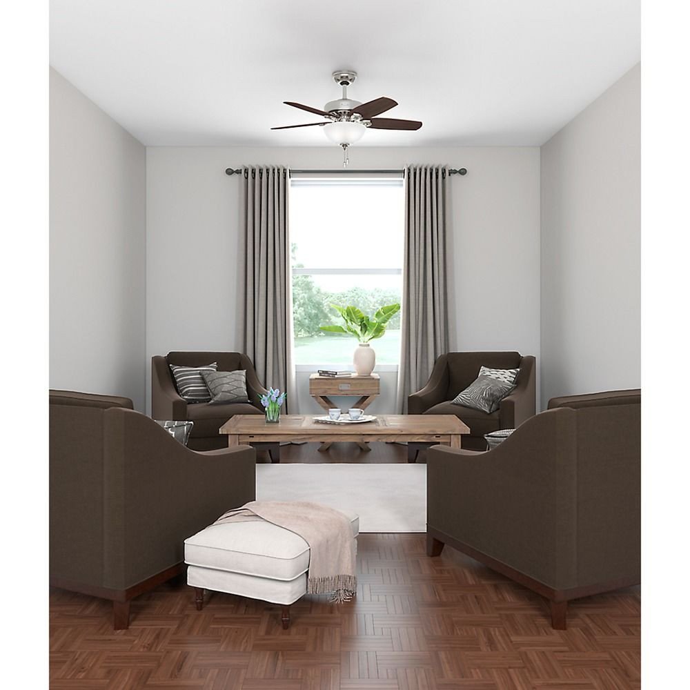 Small Bedroom Ceiling Fan Unique 42 Inch Hunter Fan Builder Small Room Ceiling Fan with Light Brushed Nickel Finish at Destination Lighting