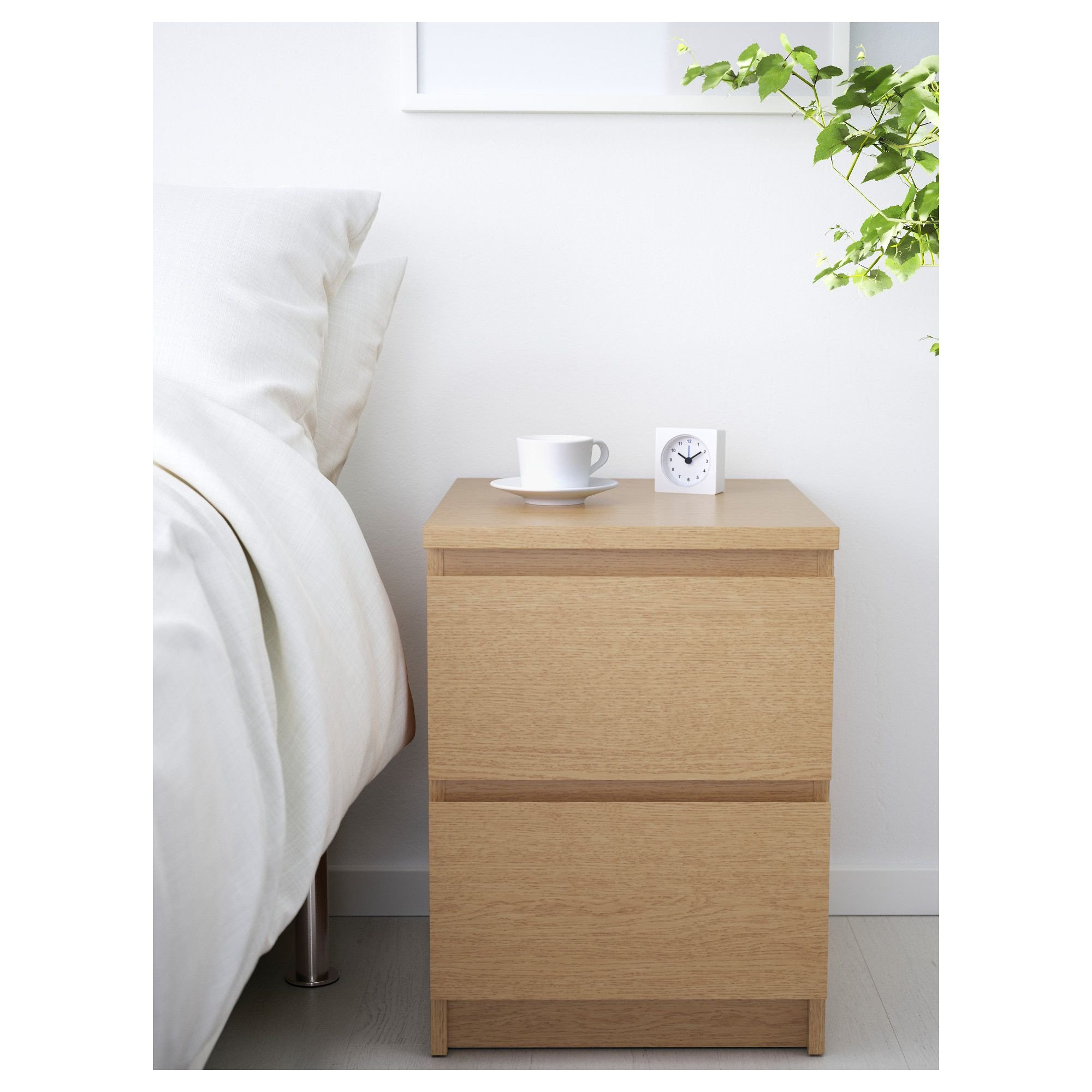 Small Bedroom Side Tables Best Of Malm Chest Of 2 Drawers Oak Veneer Ikea