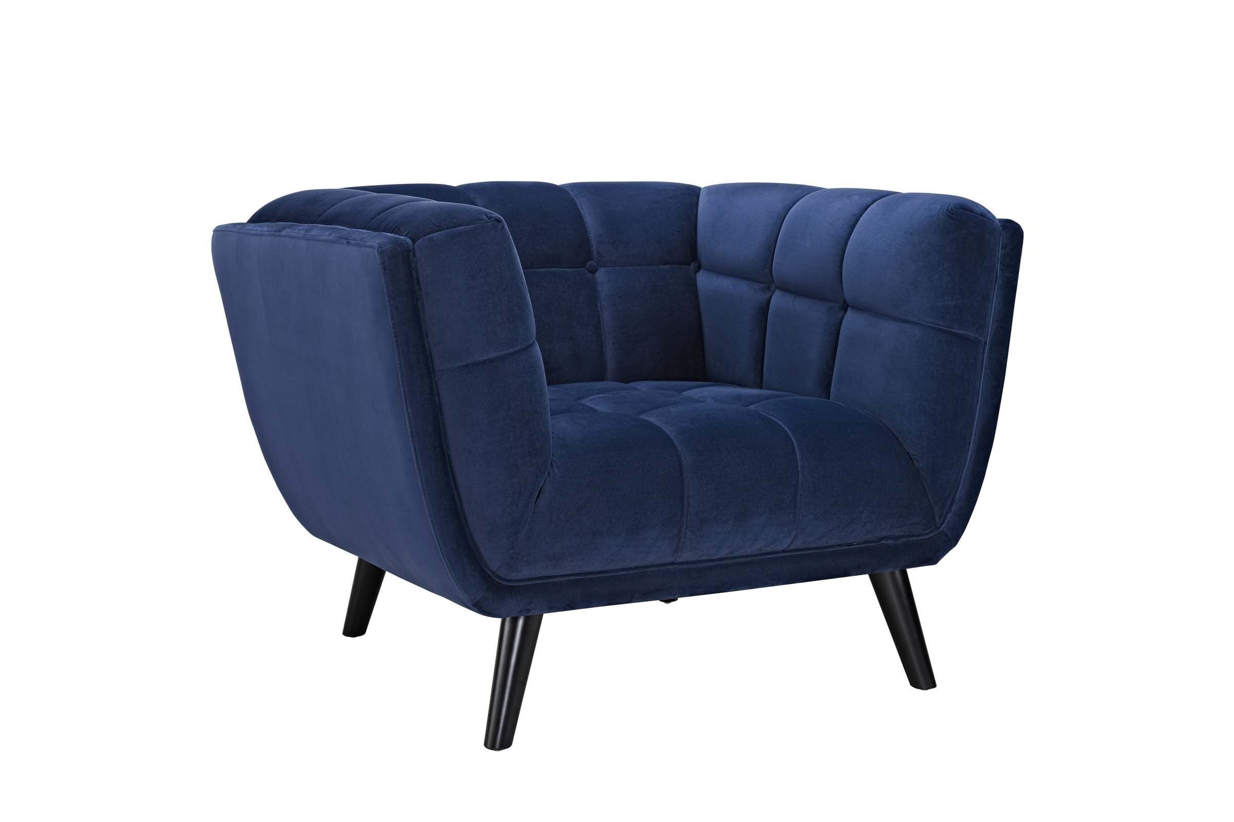 Small Comfy Chair for Bedroom Lovely Bestow Velvet Armchair In Navy by Modway In 2019