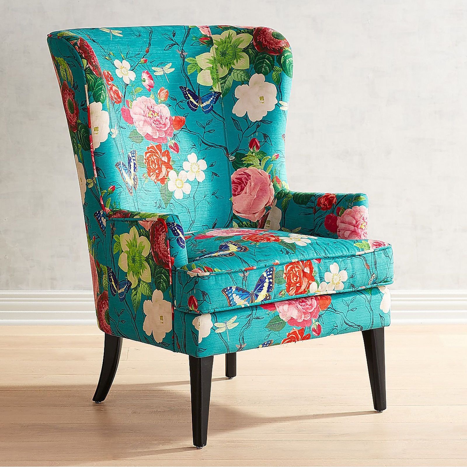 Small Comfy Chair for Bedroom Luxury asher Flynn Floral Print Chair