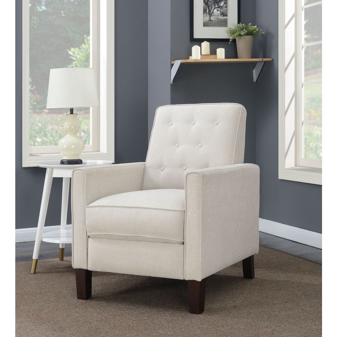 Small Recliners for Bedroom Lovely Gregory Manual Recliner Cream