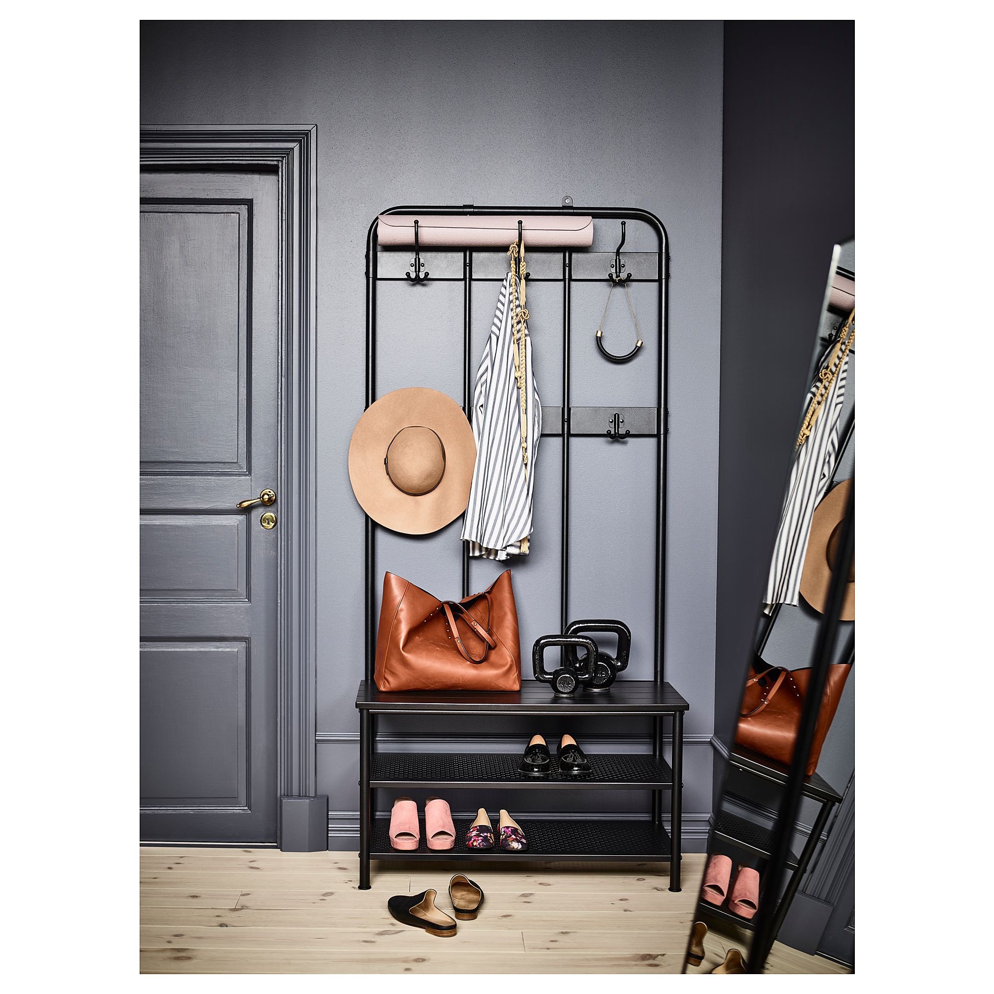 Small Storage Bench for Bedroom New Ikea Pinnig Black Coat Rack with Shoe Storage Bench