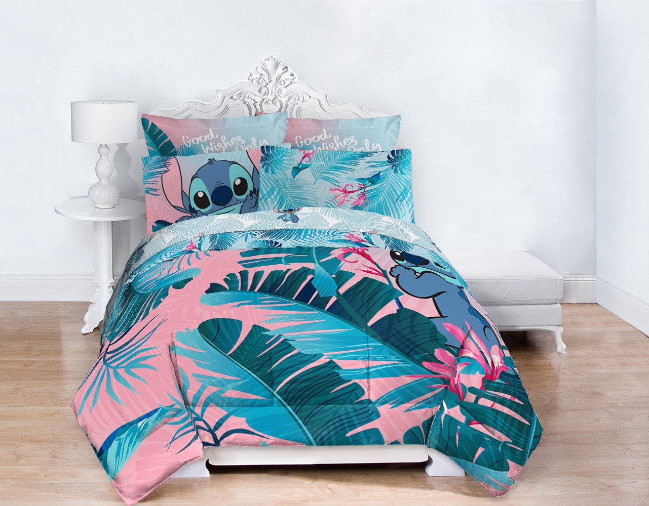 Sofia Vergara Bedroom Set Elegant Lilo &amp; Stitch Floral Fun Queen Bed Set Walmart