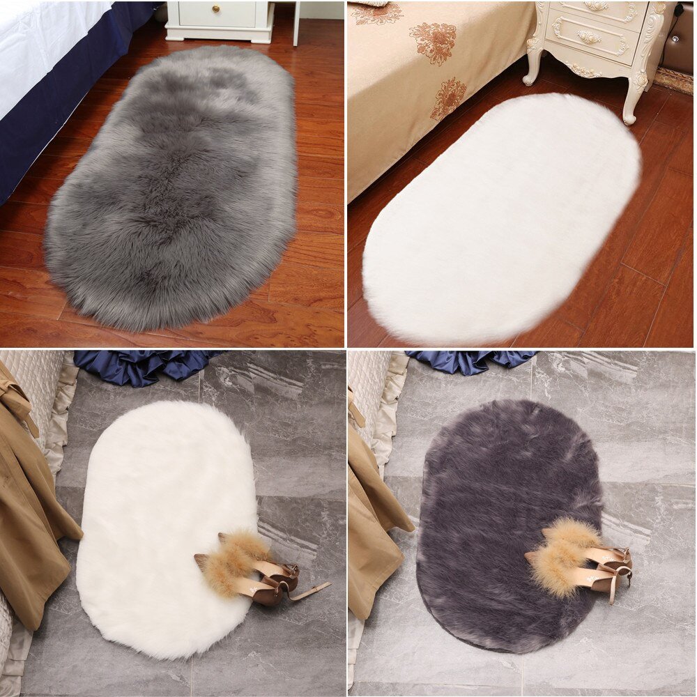 Soft Rugs for Bedroom Awesome Us $4 44 Off soft Artificial Sheepskin Rug Chair Cover Bedroom Mat Artificial Wool Warm Hairy Carpet Seat Wool Warm Textil Fur area Rugs In Rug