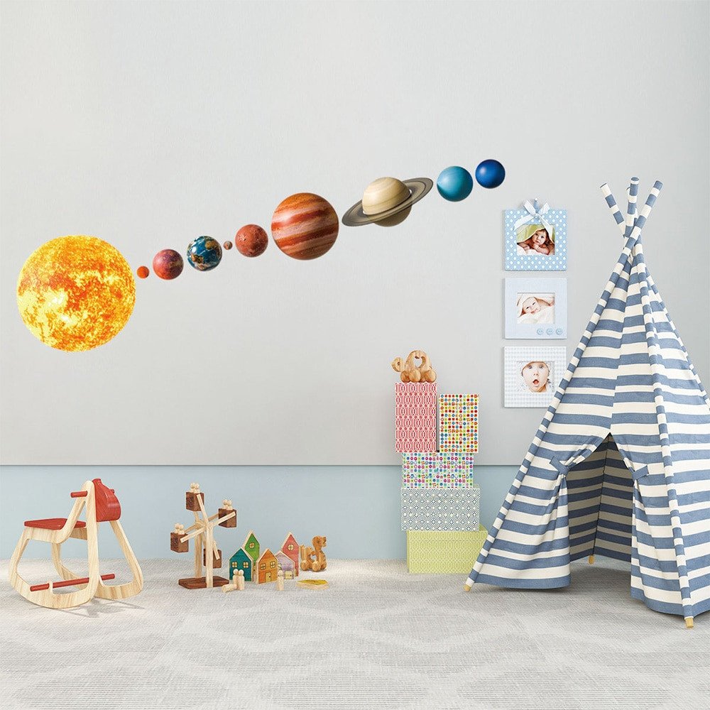 Solar System Bedroom Decor Best Of Us $2 84 Off Lovely solar System Wall Stickers for Kids Rooms Home Decor Outer Space Planets Earth Sun Saturn Mars Wall Decals Diy Mural Art On