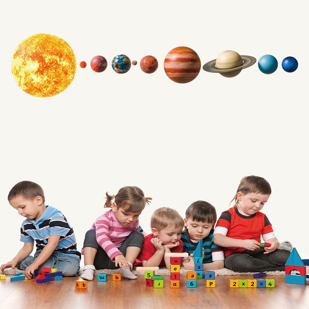 Solar System Bedroom Decor Luxury Us $2 84 Off Lovely solar System Wall Stickers for Kids Rooms Home Decor Outer Space Planets Earth Sun Saturn Mars Wall Decals Diy Mural Art On