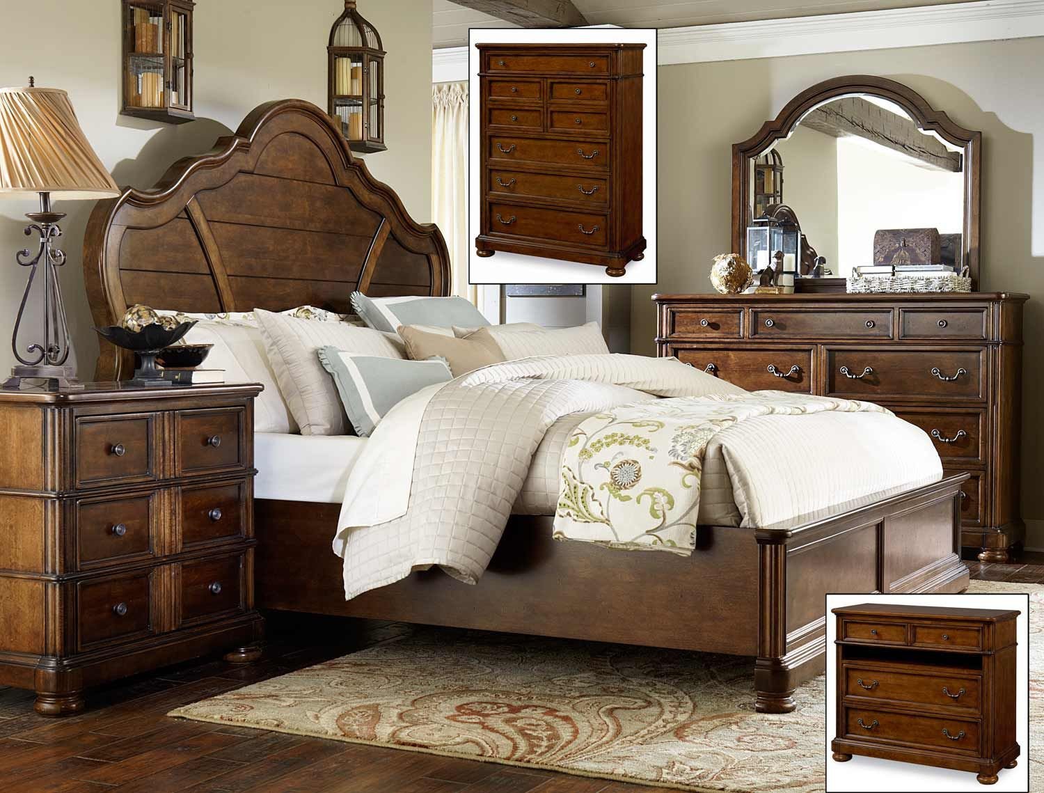 Solid Cherry Wood Bedroom Furniture Awesome Legacy Classic Summerfield Panel Bedroom Set