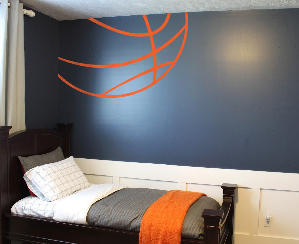 Sports themed Bedroom Decor Beautiful Basketball themed Bedroom Large and Beautiful Photos